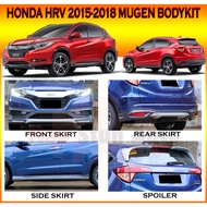HONDA HRV 2015-2018 MUGEN STYLE FULLSET BODYKIT (MG) PU GETAH BUMPER SKIRT LIP CAR BODYKIT HR-V BODY