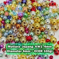 Japanese Pearl 4mm Gold Silver/ Color/ ~ Retail 100gram Metallic