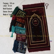 Thick Velvet Prayer Rug Size 52cm x 105cm Made in Turkiye