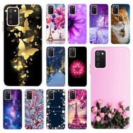 Samsung Galaxy A03s Rose Flower Butterfly Soft Case Cartoon Back Cover Samsung A03s GalaxyA03s 2021 
