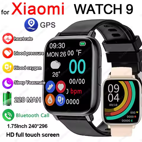 2024 For Xiaomi Smart Watch Men Women GPS HD Touch Screen Blood Pressure Monitor Sport Watches Bluet