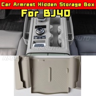 Car Armrest Hidden Storage Box Center Console Handrail Privacy Storage Box Modification Part For BJ4