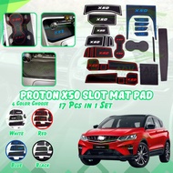 Car Proton X50 2020-2024 Slot Mat Proton Tank X-50 Anti slip Interior Storage car accessories rubber