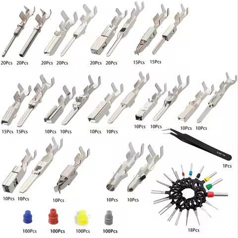 310 pieces of 23 type automotive pin connectors, 1/1.5/1.8/2.2/2.3/2.8/3.5mm male bus terminal pin k