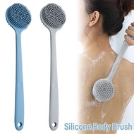 **包郵** [藍色/灰色] 長柄不求人 長柄矽膠沐浴刷 搓背刷  洗澡刷 後背刷 [平行進口]