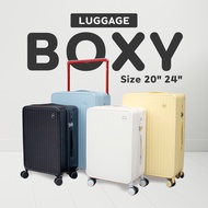 กระเป๋าเดินทาง รุ่น Boxy มี2ขนาด 20 24 นิ้ว กระเป๋าเดินทางล้อลาก กระเป๋าเดินทางเฟรมซิป มีล้อลาก ทนทาน น้ำหนักเบา