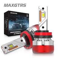 MAXGTRS 2X55W H11 H8 H4ลำแสงสูง/ต่ำ H7 9006 HB4 HB3 9012 20000Lm ไฟหน้ารถมอเตอร์ไซค์แบบ LED รถชิป CS