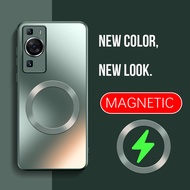 Luxury Silicon Matte Frosted Case For Huawei P60 Pro P60Pro P50 P40 P30 Pro Camera Lens Protection C