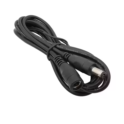 0.5m/1m/1.5m/2m/3m/5m/10m 12V 5.5x2.1mm DC Male Female Power Cable Connector 5.5*2.1mm DC Plug Jack 