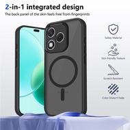 Casing for Huawei Honor X5c Plus 4G HonorX5cPlus Phone Case Magnetic Adsorb Wireless Charging Froste