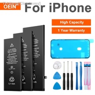 High Capacity Battery For iPhone 5S SE 5 6 6S 7 8 11 Plus X XR XS XSMAX Phone Replacement Batteries Warranty Free Tools new brend Clearlovey