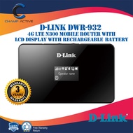 D-LINK DWR-932 (Promo) 4G LTE N300 Mobile Router with LCD Display with Rechargeable Battery