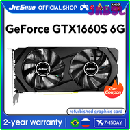 JKBSL JIESHUO NVIDIA GTX 1660การ์ดจอเกม Super 6GB GDDR6 GPU 192-Bit Gtx1660 Super 6G สำหรับเดสก์ท็อป