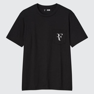 Stock Federer Tennis Uniqlo Tennis RF Fans Short Sleeve T-Shirt Mens Wear/Womens Wear