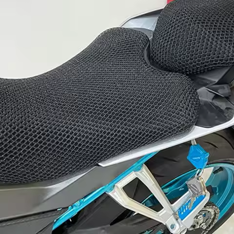 For CFMOTO 250SR MY22 300SR 450 SR 250NK Motorcycle Rear Seat Hump Cushion Cover Net 3D Mesh Protect