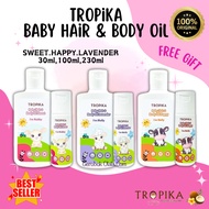 TROPIKA BABY HAIR & BODY OIL Lavender Happy Sweet Minyak Rambut Bayi Tropika Hair Oil Lebat Rambut
