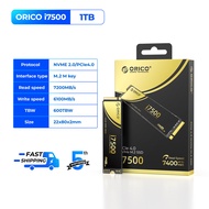ORICO NVMe PCle 4.0 SSD 7400MB/S การ์ดความจำ SLC + HMB Cache ECC แก้ไขข้อผิดพลาดตัวควบคุมหลักที่เพิ่