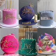 Happy Birthday Cake Side Acrylic Decoration Happy Birthday Cake Decoration