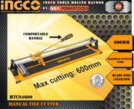 INGCO Manual Heavy Duty Tile Cutter 600mm (HTC04600) ~ ODV POWERTOOLS