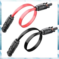 [G V W E] 65cm/26IN/2.17ft 12AWG Flat Solar Panel Cable Window Balcony PV Flat Wire for Protable Pow