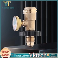 POL Propane Gas Gauge Meter Tank Built-in Leak Detector Universal for QCC1