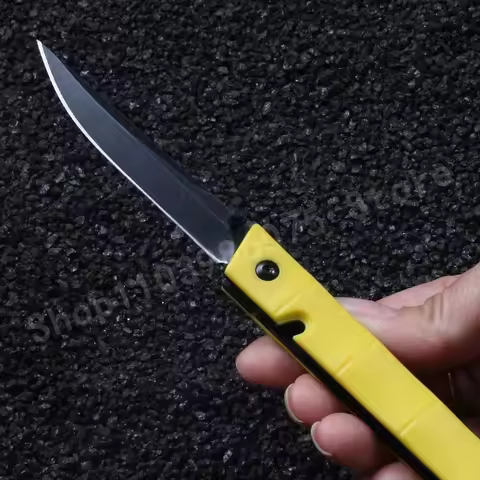 CR 7096 Folding Knife 8Cr13Mov Blade Nylon Fiberglass Handle Multi-functional Cutting Knife for Surv