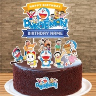 Doraemon Cake Topper Decoration Birthday Party, Hari Jadi Kek Hiasan