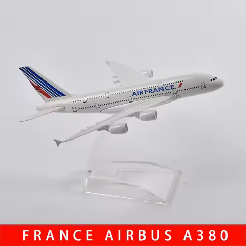 JASON TUTU 16cm Air France Aeroplane Model Airbus A380 Aircraft Model Planel Airplane Diecast Metal 