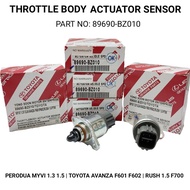 100% ORIGINAL TOYOTA THROTTLE BODY ACTUATOR SENSOR 89690-BZ010 TOYOTA AVANZA F601 F602, RUSH F700, P