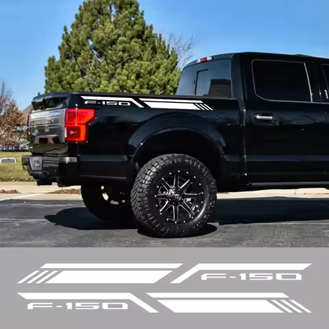 4x4, 2pcs F150 Car Body Stickers, Vinyl Window Decals Off-Road Truck, For Ford Raptor Lariat Limited