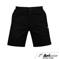 ARI ESSENTIAL CHINO SHORTS - BLACK/WHITE กางเกงขาสั้น อาริ คลาสสิก ชิโน สีดำ