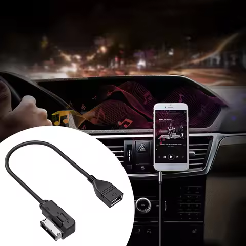 Audio AUX Adapter Data Wire MDI MMI AMI To USB Female Interface Music Media Adapter for VW for Audi 