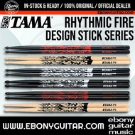TAMA Rhythmic Fire Series Japanese Oak Drumsticks 5A 5B 7A Tribal Flame Graphic Drum Sticks Tama Dru