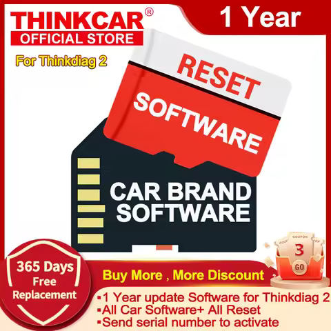 THINKCAR Thinkdiag 2 Ediag Plus1 Year ALL Software and 15 Resets Softwares Free For All Cars Support
