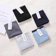 KATUN Japanese Muji Muji Underwear Men's Middle Waist Boxer Briefs Breathable Cotton Boxer Briefs Fo