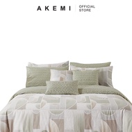 AKEMI 850TC Cotton Select Adore Maayan (Fitted Sheet Set | Quilt Cover Set | Bedsheet)