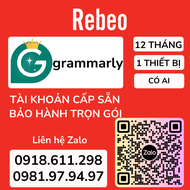 Tài Khoản Phần Mềm Cấp Sẵn Grammarly Premium Dùng Chung Có AI 12 Tháng - REBEO Shop
