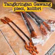Perches, bird goals, burcil, carved wooden goals, rosewood, 1 set (2 pcs)