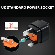 [READY STOCK] Premium British Plug Triangle Converter Multi-functional Travel Power Converter Socket
