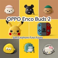 【imamura】For OPPO Enco Buds 2 Case Interesting Cartoon Soft Silicone Earphone Case Casing Cover NO.2