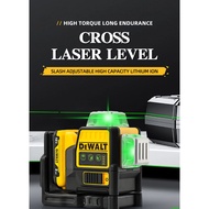 DEWALT DW089LG High-Precision 12-Line 3 Sides*360 Self-Leveling Horizontal And Vertical Cross Laser 