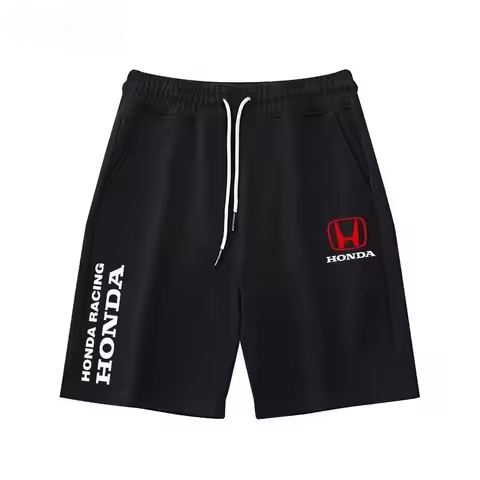 2025 Summer New Cycling Sweatpants Trendy Sweatpants Honda Men's and Women's Shorts Motorcycle Enthu