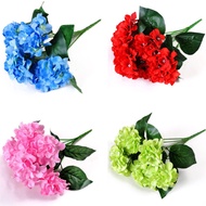 Artificial Flowers Artificial Plants 6 Heads Hydrangea Silk Cloth Wedding Bouquets Celebration Decoration Venue Artificial