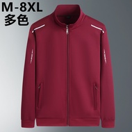 Pakaian Sukan Kasual Baju Sweat Cardigan Musim Bunga dan Musim Gugur Lelaki Jaket Kolar Berdiri Saiz