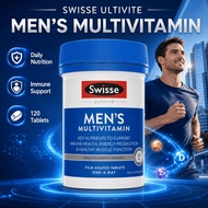 Swisse Ultivite Men’s Multivitamin 120 Tablets | Daily Energy, Immune & Vitality Support