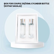 Couple perfume box for Perfume Cylinder Bottle 30ml/35ml (KOTAK SAHAJA)(BOX ONLY) botol size 12cm x 