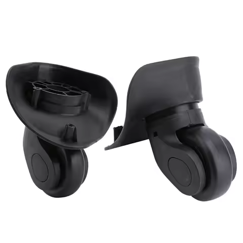 1 Pair ABS Luggage Replacement Wheels 360° Silent Spinner Wear-Proof Suitcase Wheels Replacement Lug