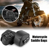 Motorcycle Side SaddleBag PU Leather Tool Luggage Pouch Bag Black/Brown For Harley/Honda/Suzuki/Kawa