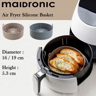 Air Fryer Silicone Basket Pot Air Fryer Accessories Air Fryer Basket Replacement Air Fryer Paper Oven Basket Reusable