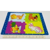 Old Jigsaw Antique Model Animal Picture Size 15x10 Inches 2 Sheets